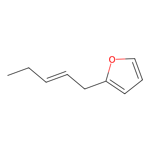 2-(Pent-2-en-1-yl)furan structure