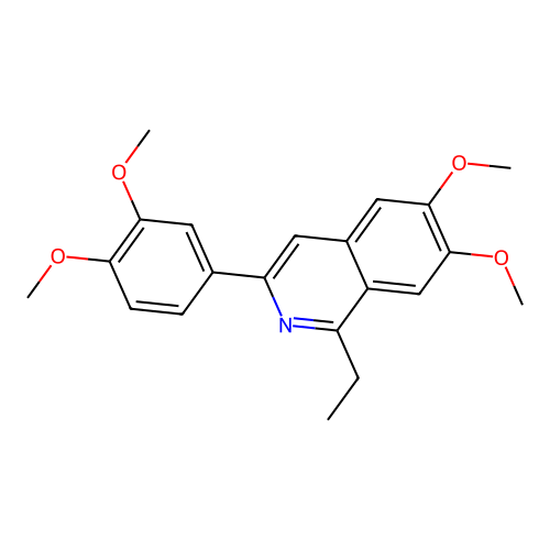 3-(3,4-Dimethoxyphenyl)-1-ethyl-6,7-dimethoxyisoquinoline structure