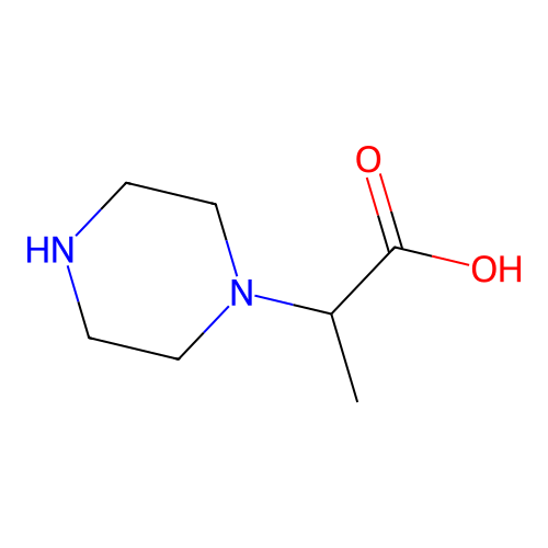 2-piperazin-1-ylpropanoic Acid structure