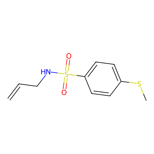 4-(methylsulfanyl)-N-(prop-2-en-1-yl)benzenesulfonamide structure