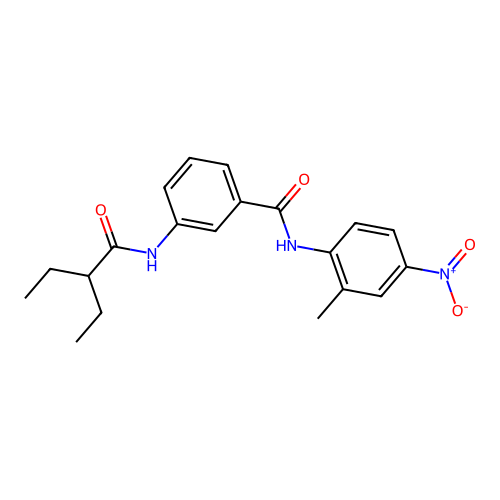 3-(2-ethylbutanoylamino)-N-(2-methyl-4-nitrophenyl)benzamide structure