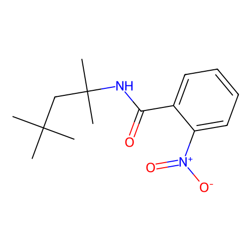 2-nitro-N-(2,4,4-trimethylpentan-2-yl)benzamide structure