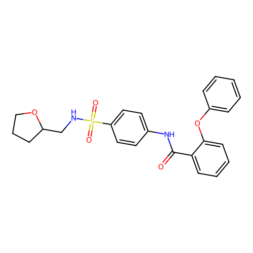 N-[4-(oxolan-2-ylmethylsulfamoyl)phenyl]-2-phenoxybenzamide structure