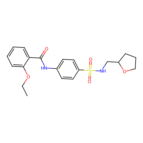 2-ethoxy-N-[4-(oxolan-2-ylmethylsulfamoyl)phenyl]benzamide structure