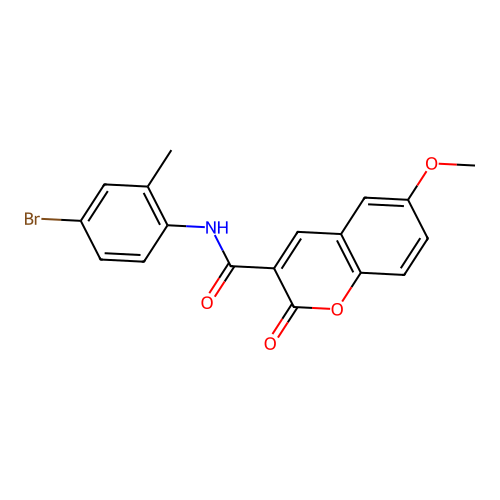 N-(4-bromo-2-methylphenyl)-6-methoxy-2-oxo-2H-chromene-3-carboxamide structure
