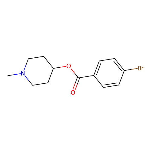 1-Methylpiperidin-4-yl 4-bromobenzoate structure