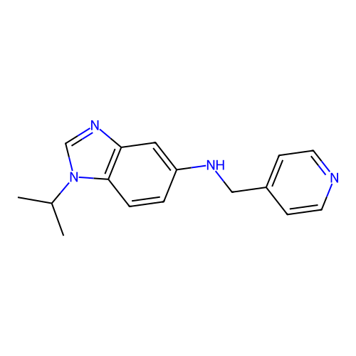 1-(propan-2-yl)-N-(pyridin-4-ylmethyl)-1H-benzimidazol-5-amine structure