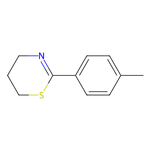 4H-1,3-Thiazine, 5,6-dihydro-2-(4-methylphenyl)- structure