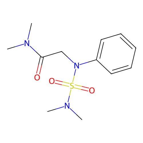 2-{[(dimethylamino)sulfonyl]anilino}-N,N-dimethylacetamide structure