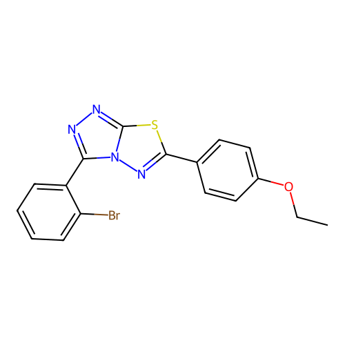 3-(2-Bromophenyl)-6-(4-ethoxyphenyl)-[1,2,4]triazolo[3,4-b][1,3,4]thiadiazole structure