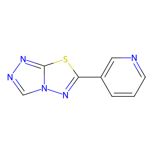 6-(3-Pyridinyl)[1,2,4]triazolo[3,4-b][1,3,4]thiadiazole structure