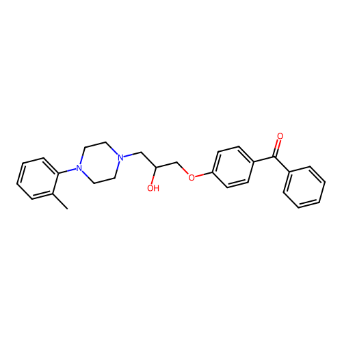 (4-(2-Hydroxy-3-(4-(o-tolyl)piperazin-1-yl)propoxy)phenyl)(phenyl)methanone structure