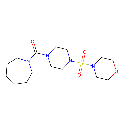 1-{[4-(4-Morpholinylsulfonyl)-1-piperazinyl]carbonyl}azepane structure