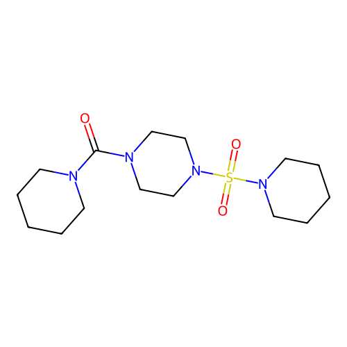 Piperidyl 4-(piperidylsulfonyl)piperazinyl ketone structure
