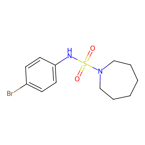 N-(4-bromophenyl)azepane-1-sulfonamide structure