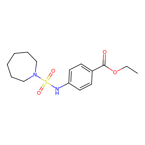Ethyl 4-(azepane-1-sulfonamido)benzoate structure