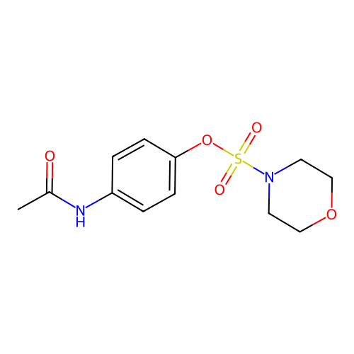 4-Acetamidophenyl morpholine-4-sulfonate structure