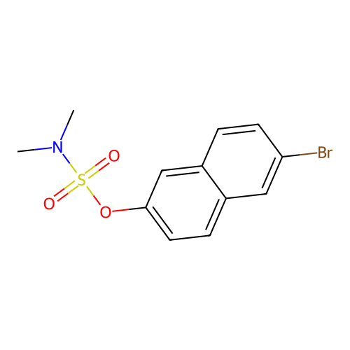 6-Bromo-2-naphthyl (dimethylamino)sulfonate structure