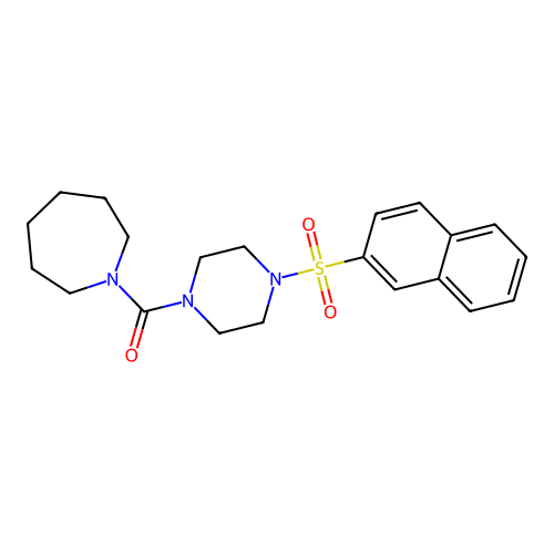 1-{[4-(2-Naphthylsulfonyl)-1-piperazinyl]carbonyl}azepane structure