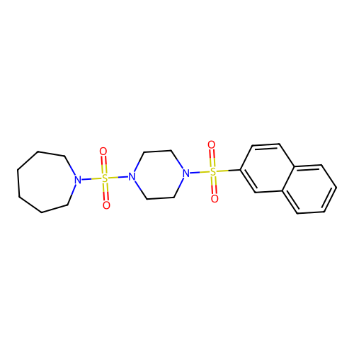 1-(4-Naphthalen-2-ylsulfonylpiperazin-1-yl)sulfonylazepane structure
