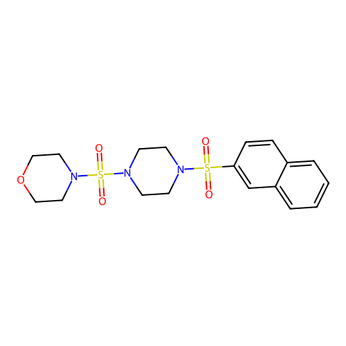 4-{[4-(2-Naphthylsulfonyl)-1-piperazinyl]sulfonyl}morpholine structure
