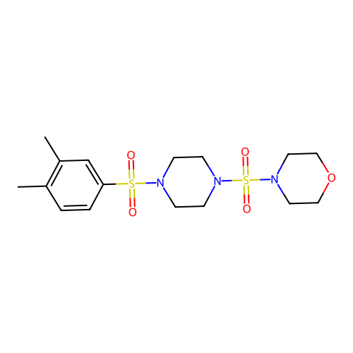 4-({4-[(3,4-Dimethylphenyl)sulfonyl]-1-piperazinyl}sulfonyl)morpholine structure