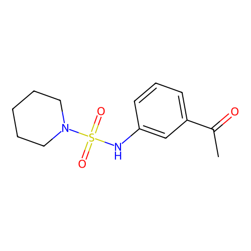 N-(3-acetylphenyl)piperidine-1-sulfonamide structure
