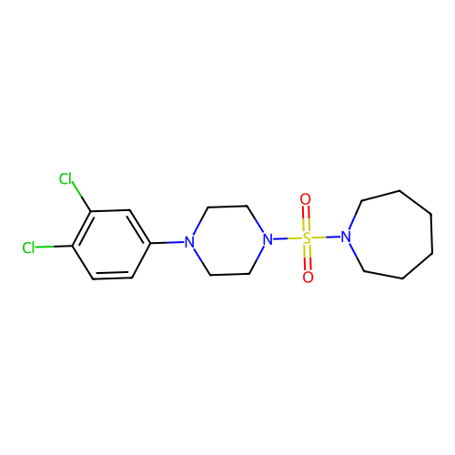 1-[4-(3,4-Dichlorophenyl)piperazin-1-yl]sulfonylazepane structure