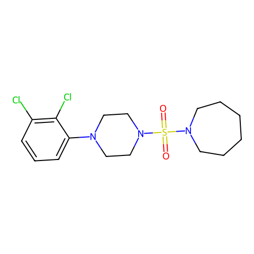 1-{[4-(2,3-Dichlorophenyl)-1-piperazinyl]sulfonyl}azepane structure