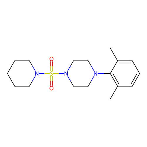 1-(2,6-Dimethylphenyl)-4-(1-piperidinylsulfonyl)piperazine structure