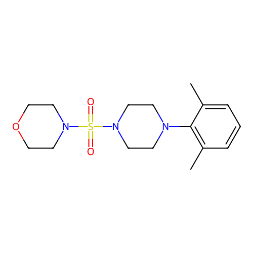 4-((4-(2,6-Dimethylphenyl)piperazin-1-yl)sulfonyl)morpholine structure