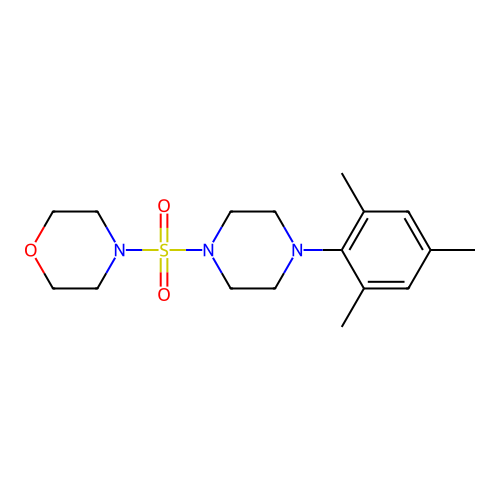 4-((4-Mesitylpiperazin-1-yl)sulfonyl)morpholine structure