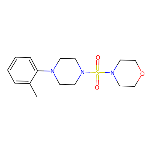 4-{[4-(2-Methylphenyl)piperazin-1-yl]sulfonyl}morpholine structure