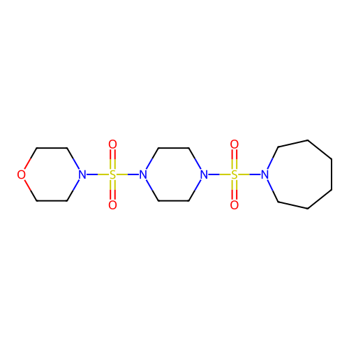 1-{[4-(4-Morpholinylsulfonyl)-1-piperazinyl]sulfonyl}azepane structure