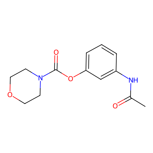 3-(Acetylamino)phenyl 4-morpholinecarboxylate structure