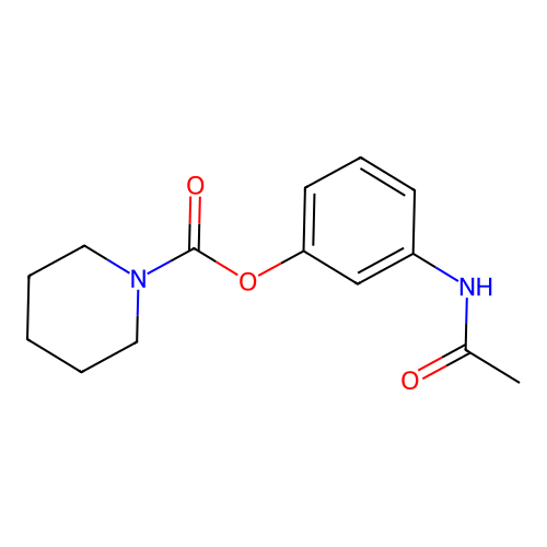 3-(Acetylamino)phenyl 1-piperidinecarboxylate structure