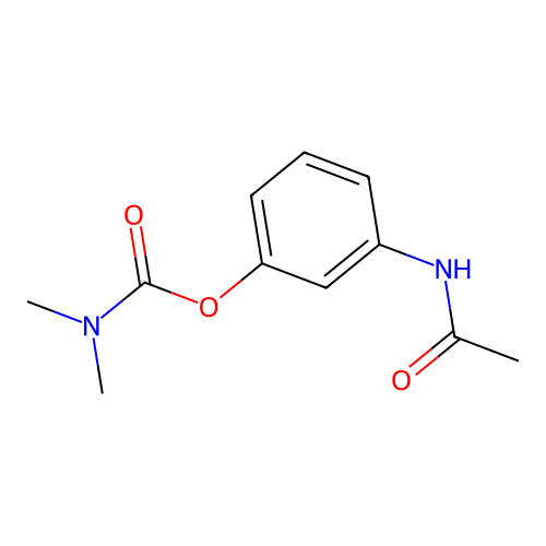 3-(Acetylamino)phenyl dimethylcarbamate structure