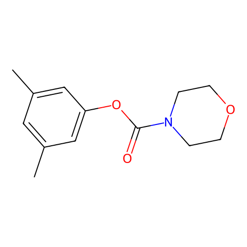 3,5-Dimethylphenyl 4-morpholinecarboxylate structure