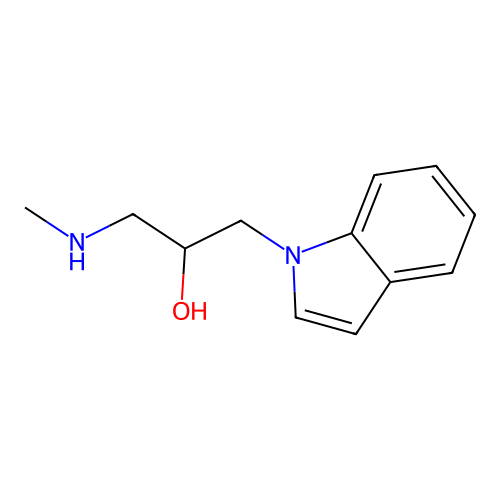 1-Indol-1-yl-3-methylamino-propan-2-ol structure