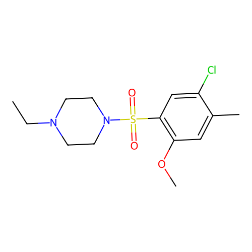 1-(5-Chloro-2-methoxy-4-methylphenyl)sulfonyl-4-ethylpiperazine structure