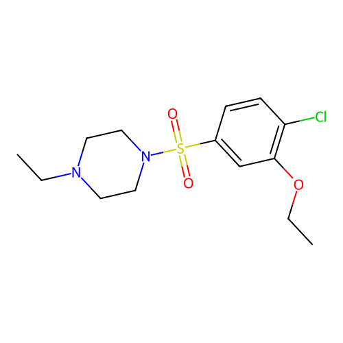 1-[(4-Chloro-3-ethoxyphenyl)sulfonyl]-4-ethylpiperazine structure