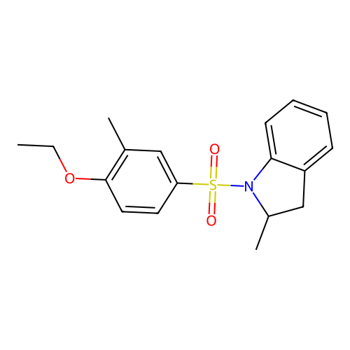 1-[(4-Ethoxy-3-methylphenyl)sulfonyl]-2-methylindoline structure