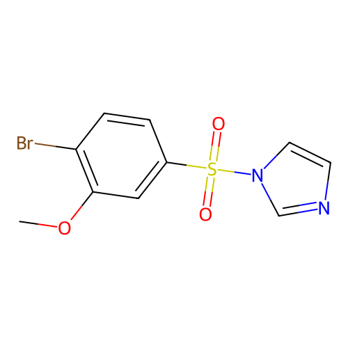 1-(4-Bromo-3-methoxyphenyl)sulfonylimidazole structure
