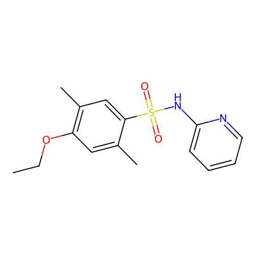 4-ethoxy-2,5-dimethyl-N-pyridin-2-ylbenzenesulfonamide structure