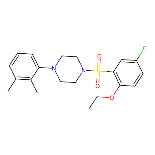 1-(5-Chloro-2-ethoxybenzenesulfonyl)-4-(2,3-dimethylphenyl)piperazine structure