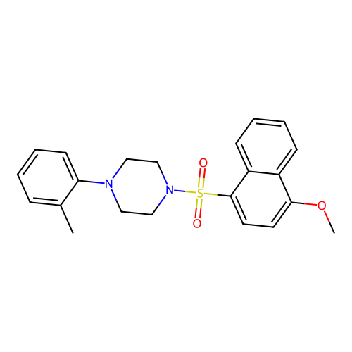 1-(4-Methoxynaphthalen-1-yl)sulfonyl-4-(2-methylphenyl)piperazine structure