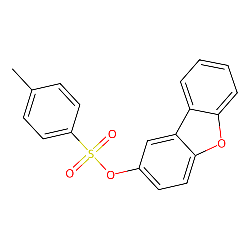 Dibenzofuran-2-yl 4-methylbenzenesulfonate structure