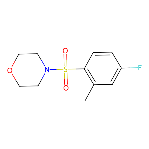 4-((4-Fluoro-2-methylphenyl)sulfonyl)morpholine structure