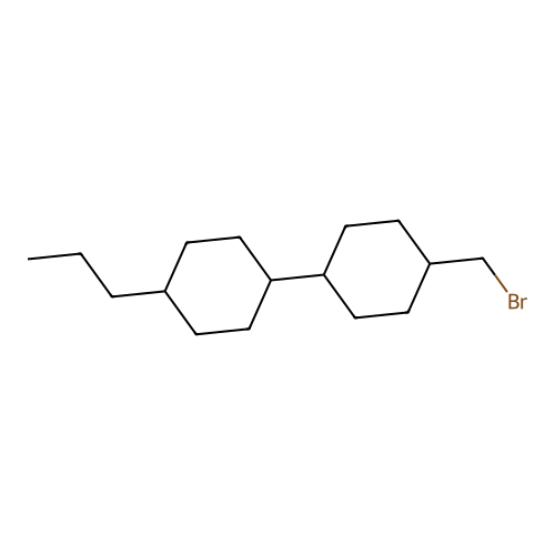 4-(Bromomethyl)-4'-propyl-1,1'-bi(cyclohexyl) structure