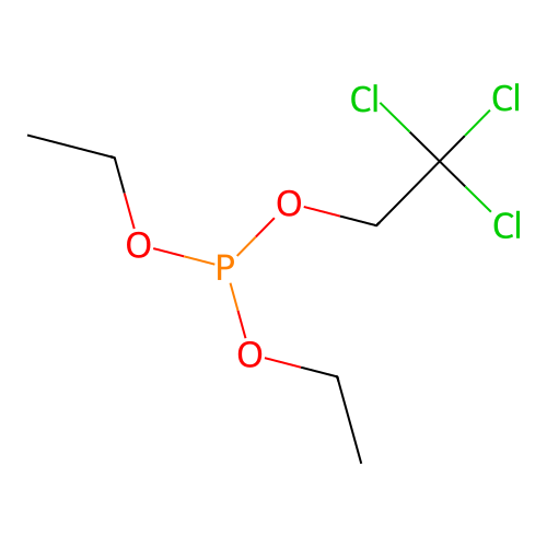 Diethyl 2,2,2-trichloroethyl phosphite structure
